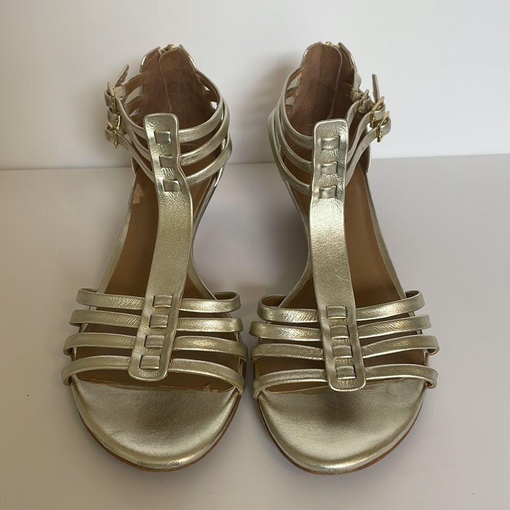 Talbots Metallic Wedges - Picture 2 of 6